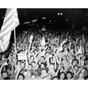 Show 1945 VJ Day Downtown crowds Image