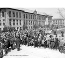 Show 1930s University of Detroit; Students; Anti-War Meeting; Image